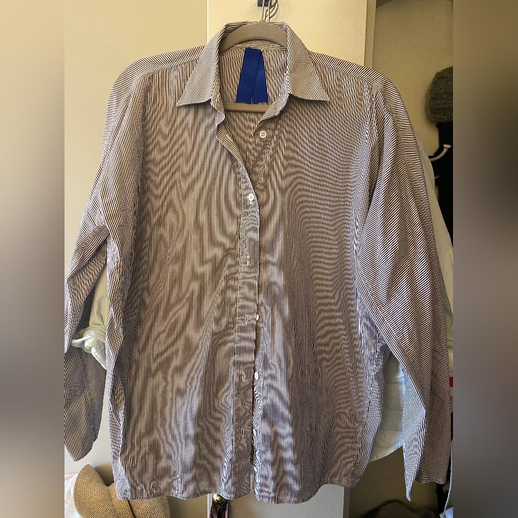 Kit And Ace Striped Button Down
